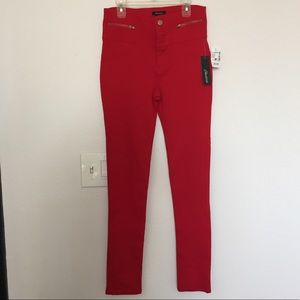 Chocolate | Women’s High Rise Pants Red New
